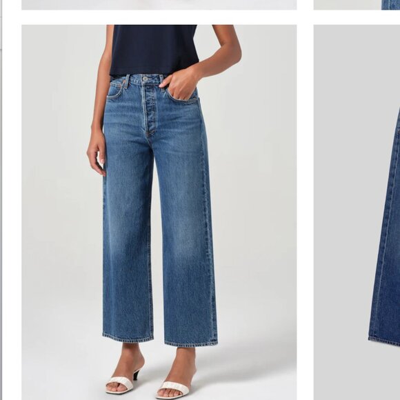Agolde REN Jean in Control High Rise Crop Wide Leg Size 26 EUC - Picture 1 of 1